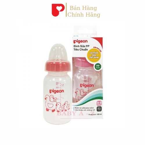Bình Sữa Pigeon Cổ Hẹp 120ml 240ml PP Tiêu Chuẩn Bình Sữa Cho Bé Sơ Sinh Trẻ Em