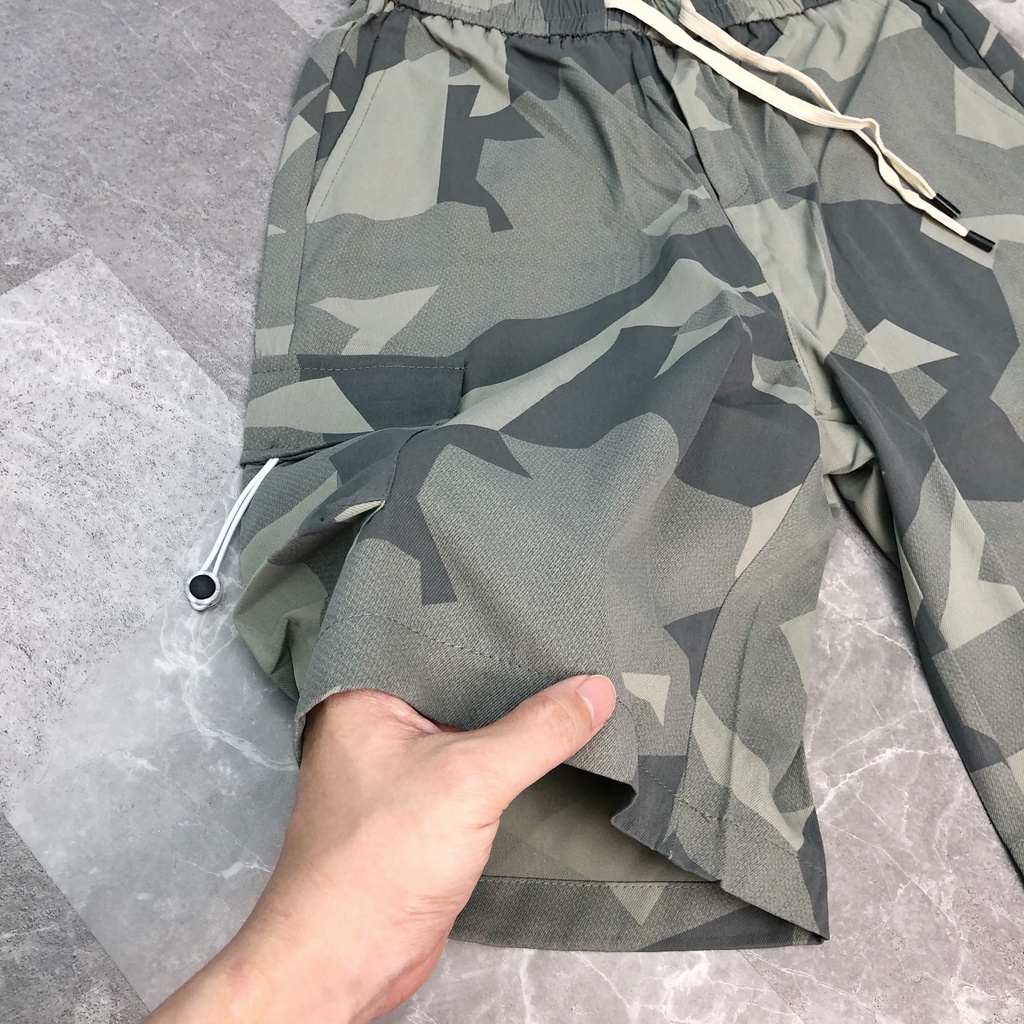 Quần short túi hộp rằn ri cargo short nam bigsize cao cấp xuất khẩu QS 103 - 621