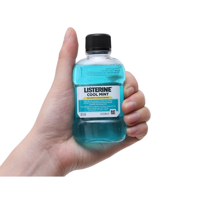 Nước súc miệng Listerine Cool Mint 80ml VÀ 100ML