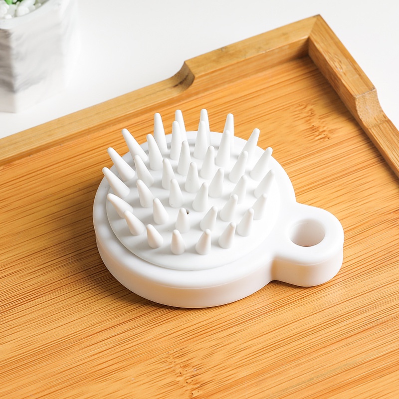 Lược Silicon Gội Đầu Chải Tóc MUJI Nhật Bản/ Bàn Chải Gội Massage Da Đầu - Giảm Rụng Tóc - Kích Thích Mọc Tóc (Có Hộp)