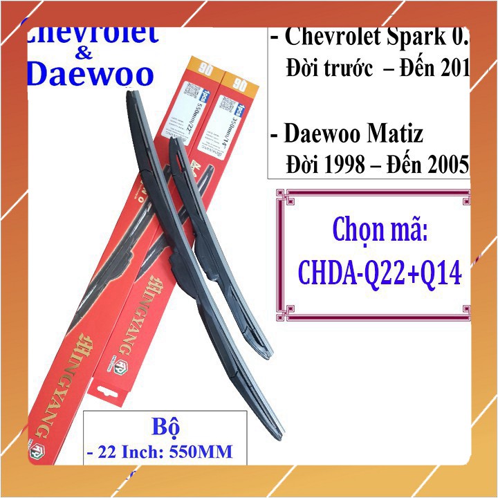 Cần gạt mưa SPARK 0.8, MATIZ – Và Các Dòng Xe Khác Hãng Chevrolet-Daewoo S1