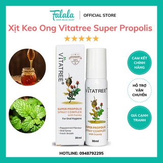 Xịt Keo Ong Úc Vitatree Super Propolis Spray Complex with Honey 30ml