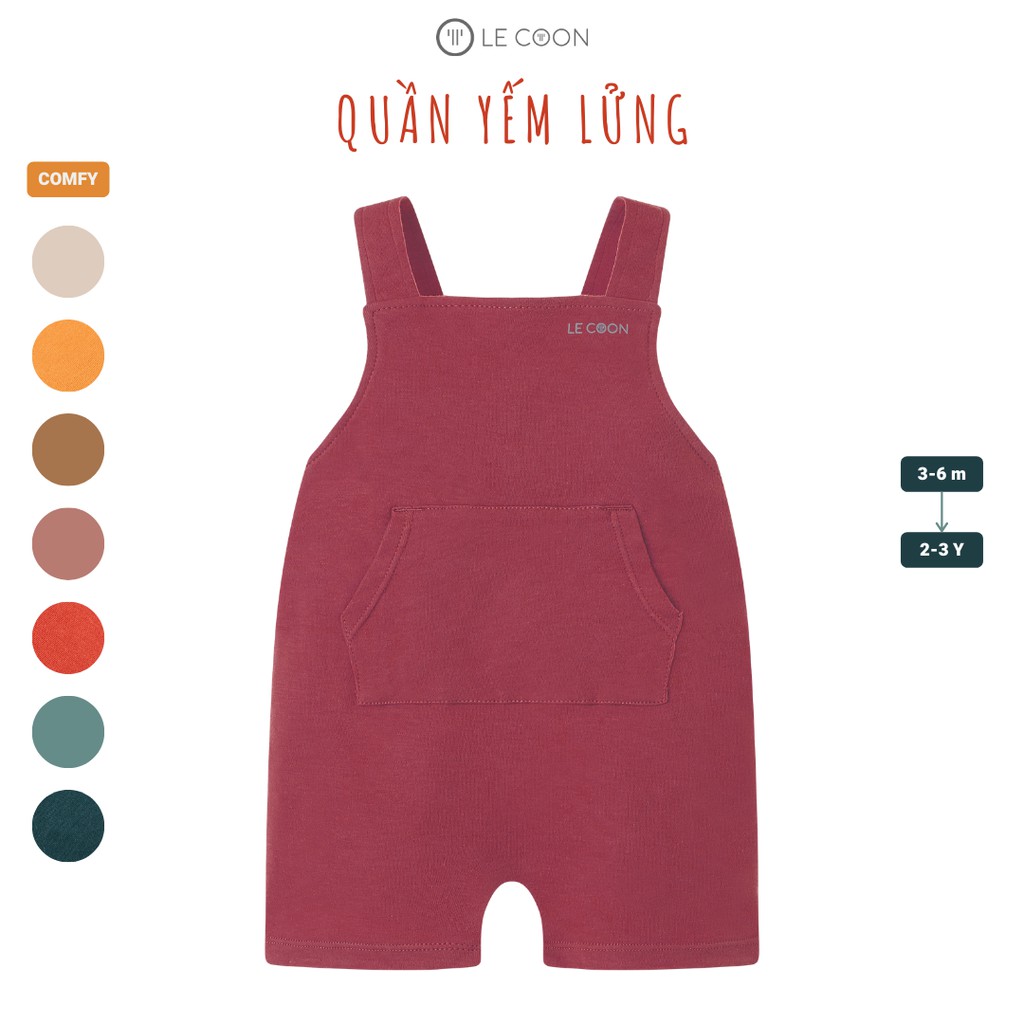 LE COON | Quần Yếm Lửng | COMFY | 3 tháng-3 tuổi