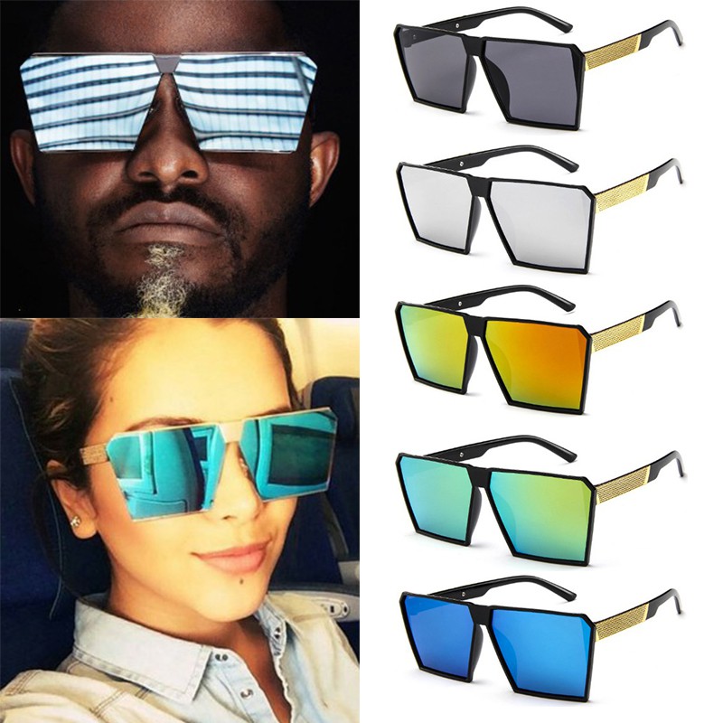 Kím mát gọng hình vuông cỡ lớn phong cách phương Tây cho nam nữ