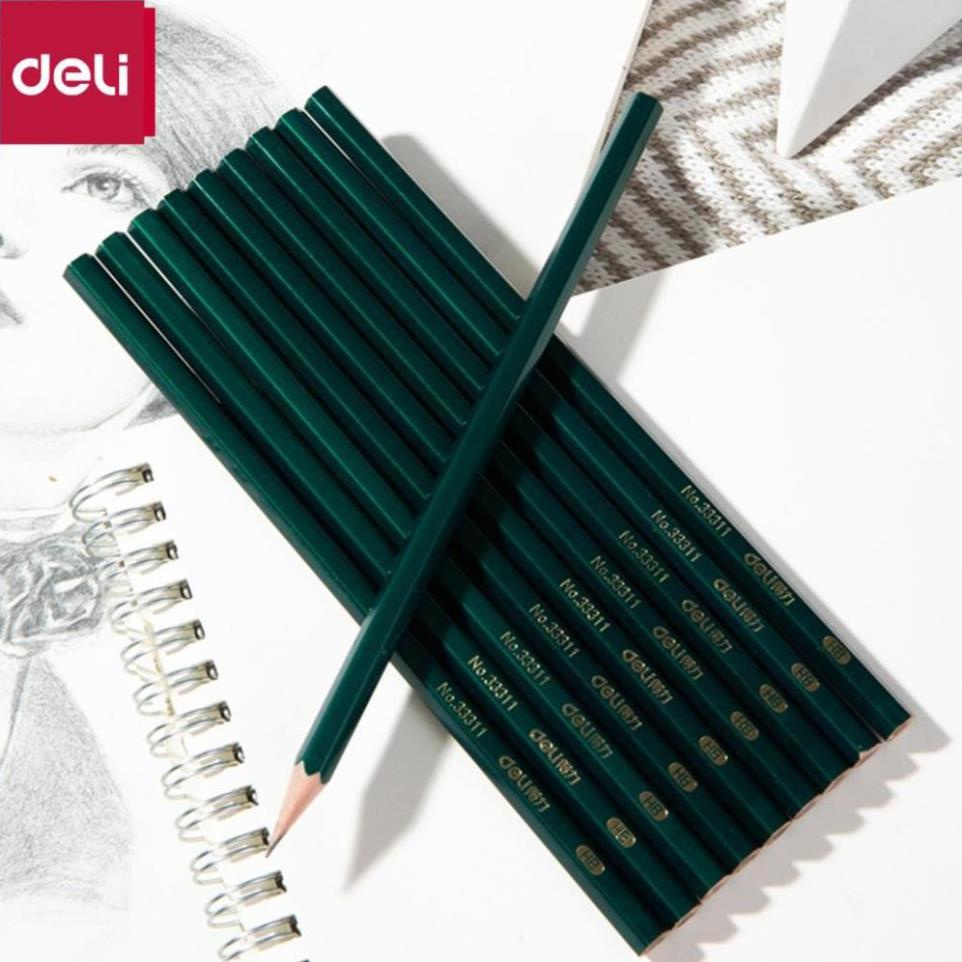 Bút chì lục giác Deli - loại HB/2B- 1 chiếc - 33311 / 33312