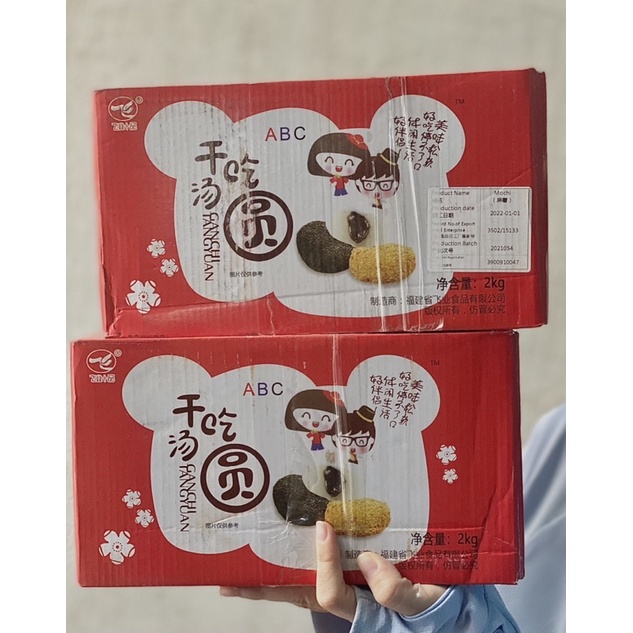 Thùng 2kg mochi mix hàng chuẩn