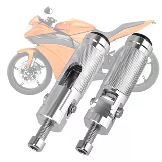 1 cặp gác chân phía sau xe máy bằng nhôm gấp gọn tiện dụng