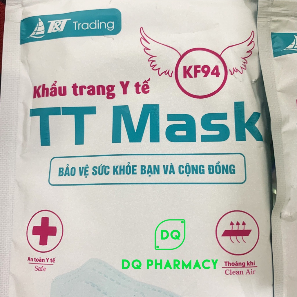 Khẩu trang 4D, bịch 10 cái khẩu trang cao cấp kháng khuẩn TTMark