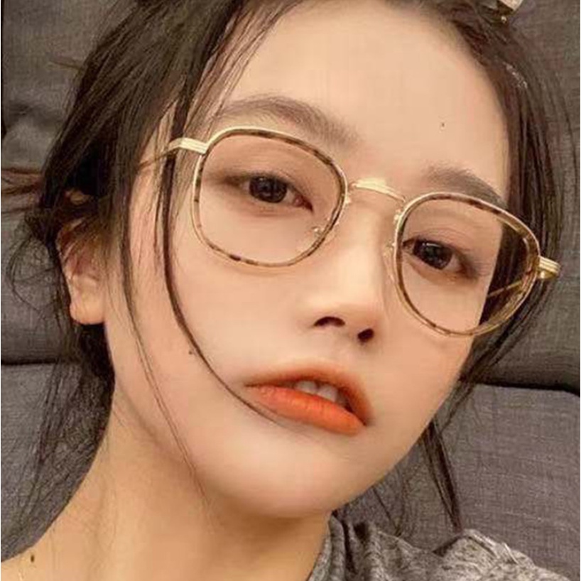 Mắt kính gọng bo tròn chất liệu kim loại thời trang