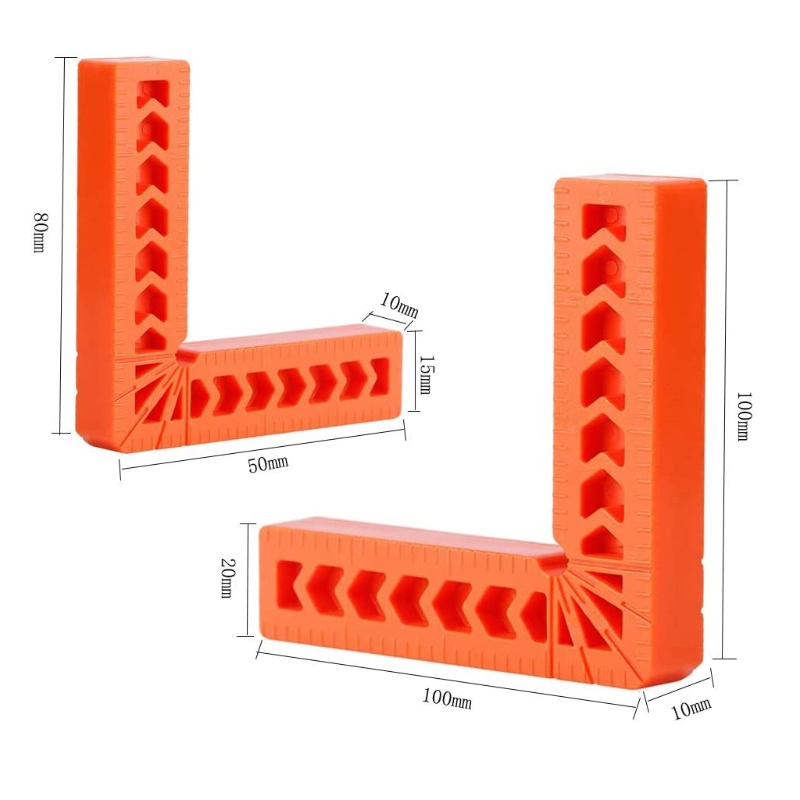 Bộ 6 Thước Kẹp Định Vị Chữ L Góc 90 Độ Tiện Dụng