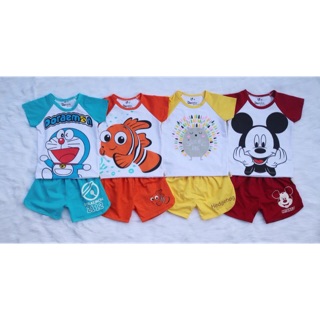 Bộ Raglan tay ngắn cho bé