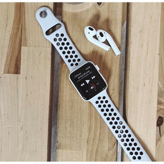 DÂY ĐEO ĐỒNG HỒ APPLE WATCH NIKE CHẤT LIỆU CAO SU LỖ