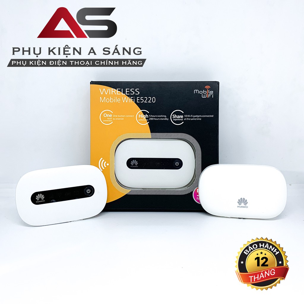 Bộ Phát Wifi 3G, 4G Huawei E5220 - Hàng Nhập Khẩu