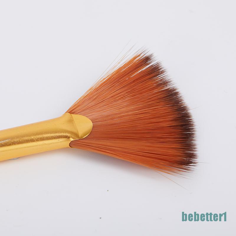 Bộ 6 cọ vẽ hình quạt bằng nylon chuyên dụng