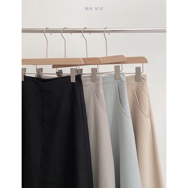 Chân váy kaki basic thiết kế Ma Vie