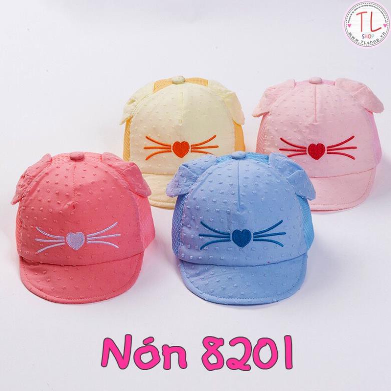 NÓN CHO BÉ - NÓN LƯỠI TRAI TAI MÈO XINH XẮN