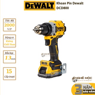 Máy khoan DEWALT DCD800 khoan pin 2 chức năng dewalt 800 chính hãng Nghề Mộc