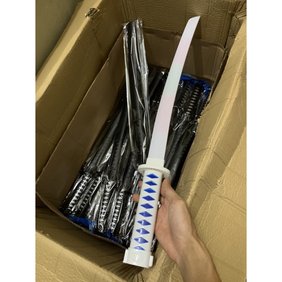 Katana màu trắng phát sáng có nhạc đồ chơi cho bé