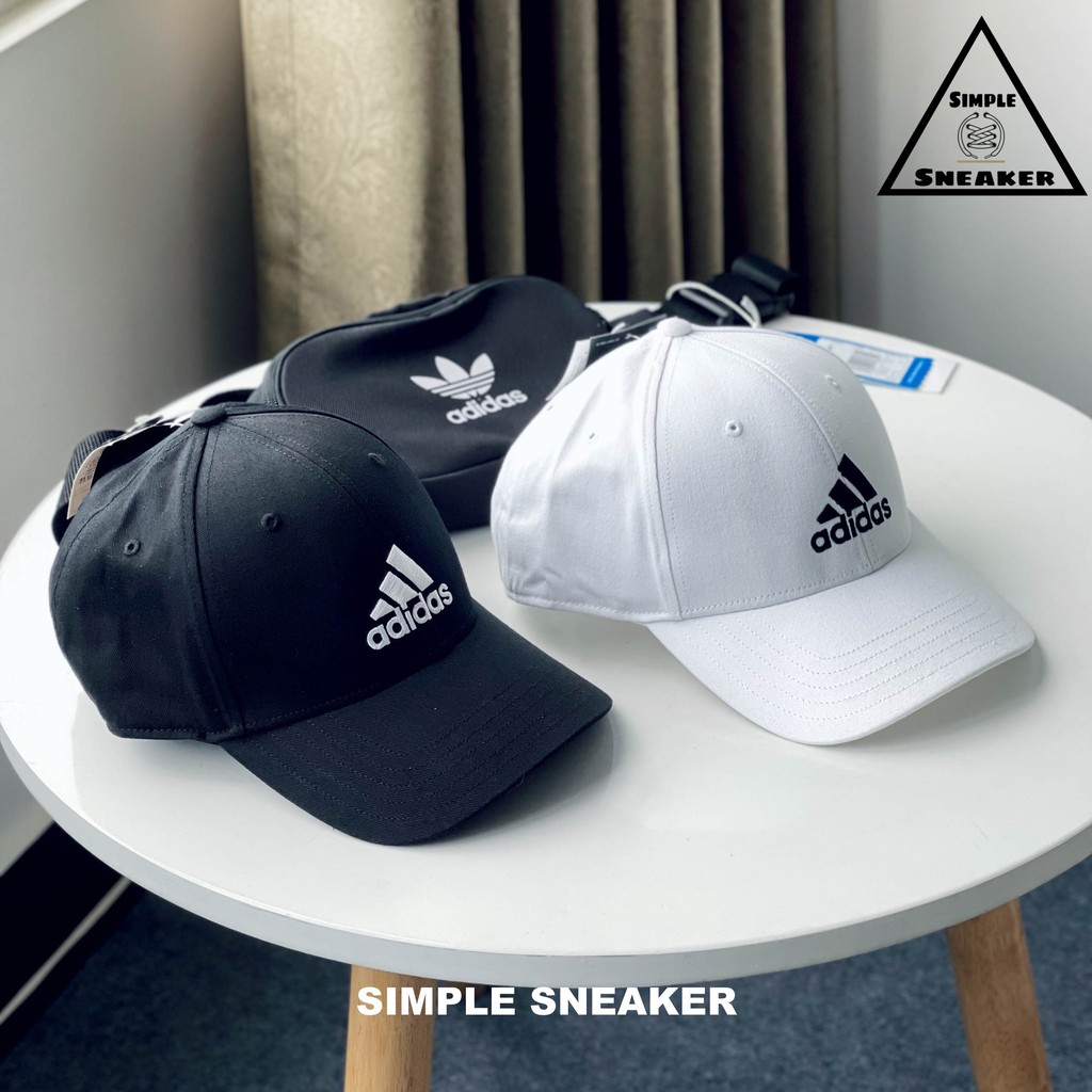 Mũ Adidas Chính HãngFREESHIP Adidas Baseball Cap Unisex - Nón Lưỡi Trai Đen Trắng Thể Thao