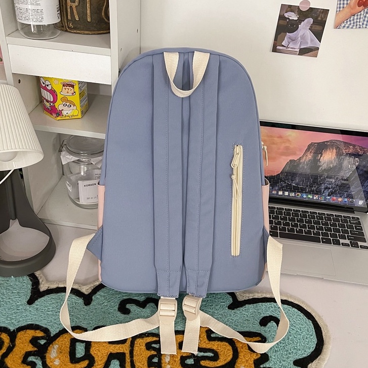 Balo nữ đi học đẹp giá rẻ MISU cặp nam nữ thời trang dễ thương phong cách đeo vai cao cấp