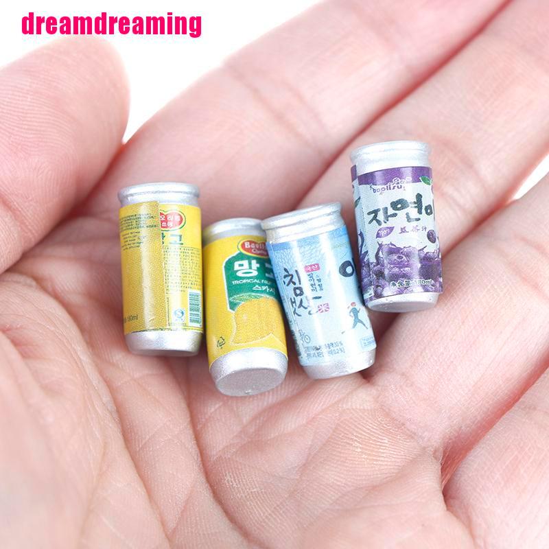 Set 4 Bình Nước Mini Tỉ Lệ 1: 12 Trang Trí Nhà Búp Bê