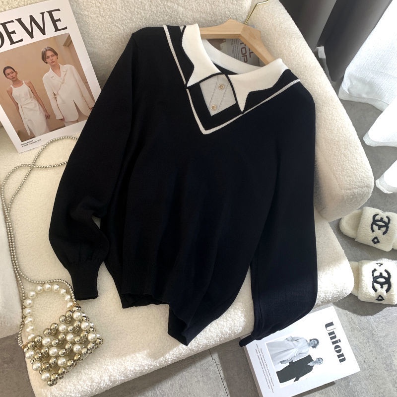 Áo sweater Giả Hai Lớp Dáng Ôm Thời Trang Mùa Thu Cho Nữ