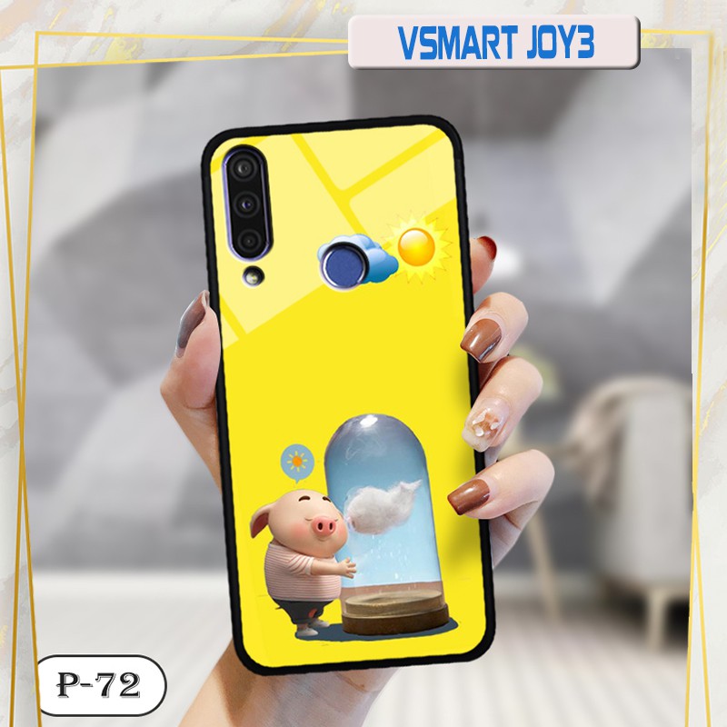 Ốp lưng kính 3D Vsmart Joy 3-cute