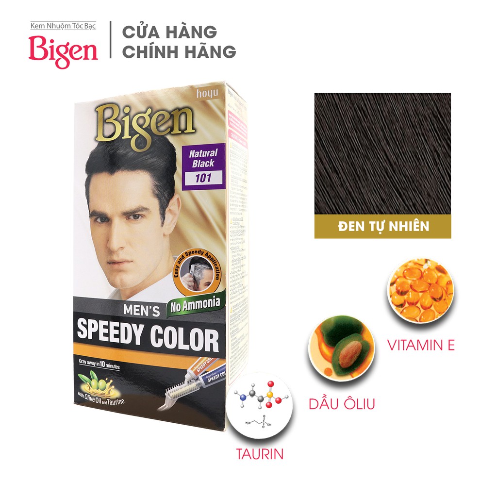 Thuốc Nhuộm Tóc phủ bạc dạng kem Cho Nam Giới Bigen Men’s Speedy Color 80ml