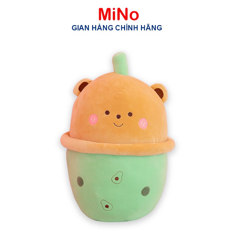 Gấu Bông Trà Sữa To Mino, Trà Sữa Hình Thú Khủng Long Gấu Thỏ 50cm TH24