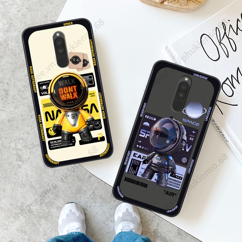 Ốp lưng Xiaomi Redmi 8 hình người máy, robot nasa đáng yêu dễ thương