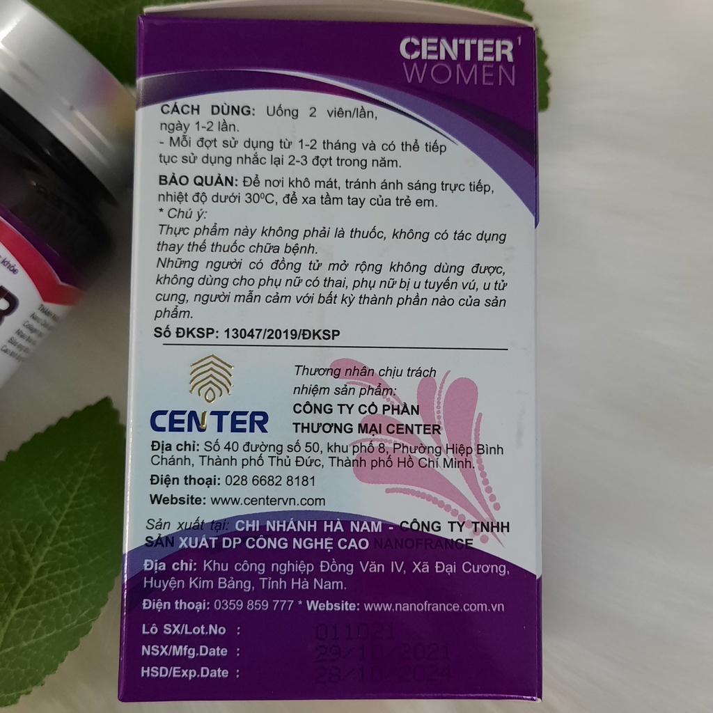 Viên uống Collagen đẹp da, dùng cho người nám da, tàn nhang, giúp da đàn hồi, bổ sung nội tiết tố- CENTER WOMENT