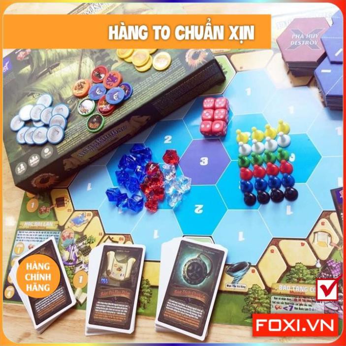 Board game-Đi tìm kho báu Foxi-đồ chơi gia đình-tương tác cao-tư duy thông minh-giao tiếp.