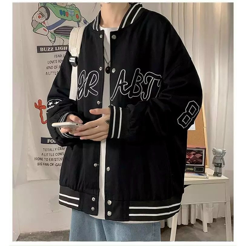 Áo khoác bomber dù KD24 unisex nam nữ khoác khoá nút Cardigan chất vải dù cao cấp 2 lớp form rộng