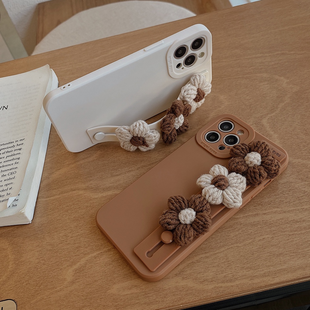 Ốp Điện Thoại Dẻo Họa Tiết Hoạt Hình 3 Bông Hoa Xinh Xắn Chống Rơi Cho iPhone 14 14pro max 13 12PRO max 11pro max 7Plus