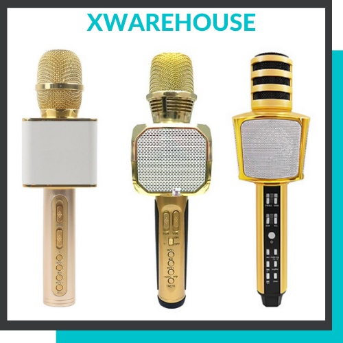 Micro bluetooth hát karaoke tầm trung SDRD SD08/SD10/SD17 chính hãng, mic karaoke âm thanh tốt có logo dập chìm