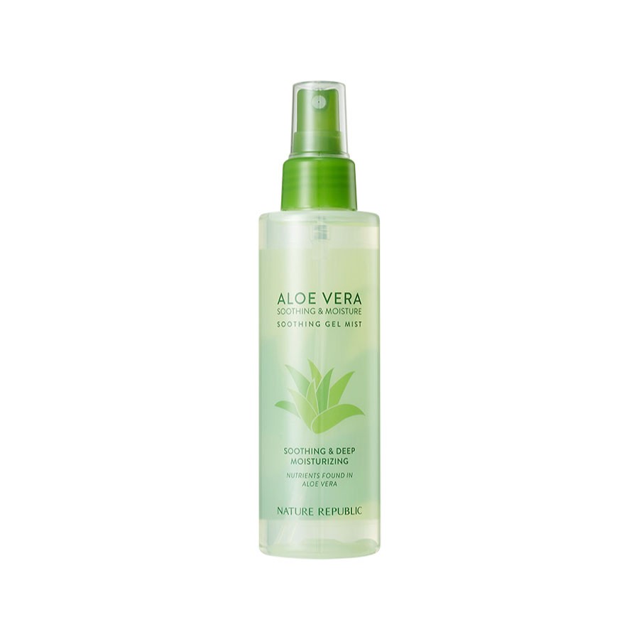 Xịt khoáng Lô hội NATURE REPUBLIC Soothing &amp; Moisture Aloe Vera 92% Soothing Gel Mist 155ml