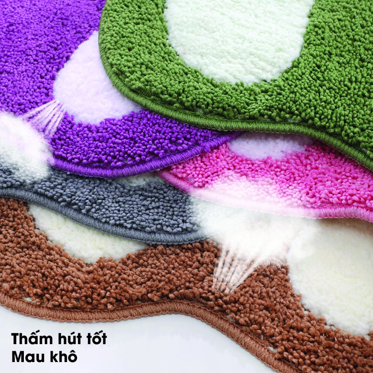Thảm Lau Chân Hình Bàn Chân Gấu Ngộ Nghĩnh, Dễ thương, Siêu Thấm Giúp Đôi Chân Luôn Khô Thoáng