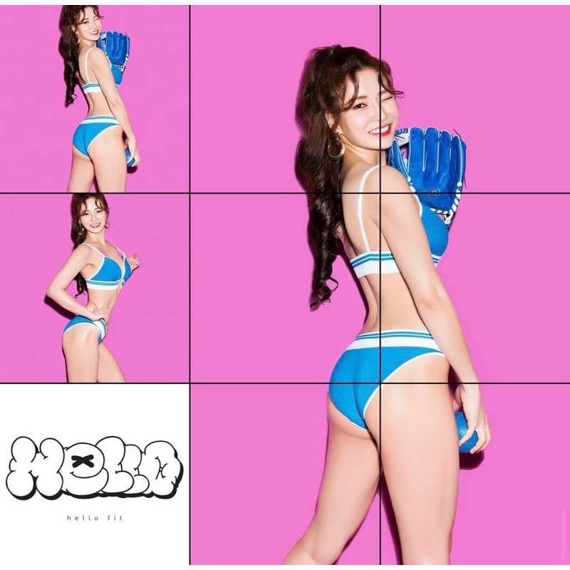 (NGỘ SẴN) Set đồ lót thể thao cạp gân có mút màu xanh đen | BigBuy360 - bigbuy360.vn