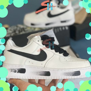 Giày thể thao sneaker dass af1 trắng hoa cúc tróc sơn af1t full box full