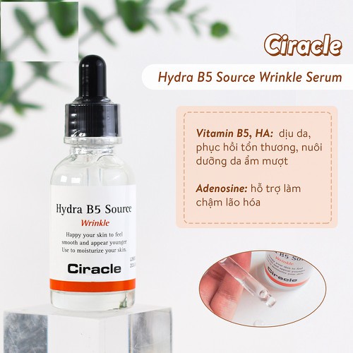 Tinh Chất Làm Dịu Da Ciracle Hydra B5 Source Wrinkle Serum