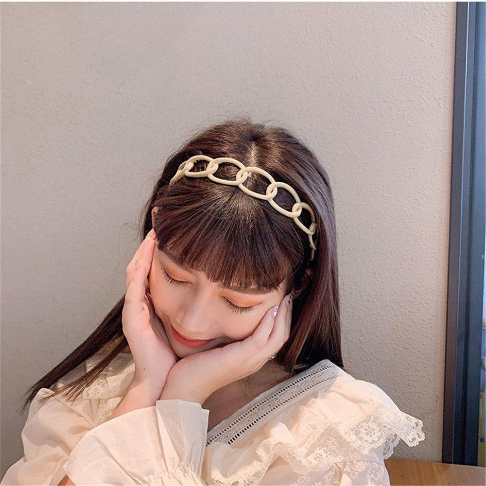 Băng Đô Cài Tóc Bản Rộng Thiết Kế Đơn Giản Mới