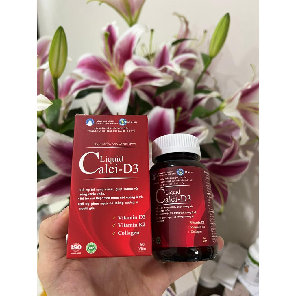 Calci- D3 Liquid - Cải Thiện Chiều Cao Cho Trẻ - Cung Cấp Canxi Giúp Xương Chắc Khoẻ - Sản Phẩm Của Đề Án 818 Cam Kết CH