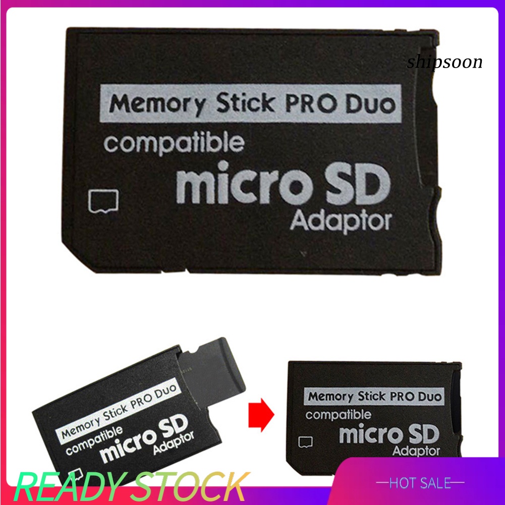 ssn -Micro SD TF to MS Pro Duo Reader Memory Stick Adapter Converter Card for PSP