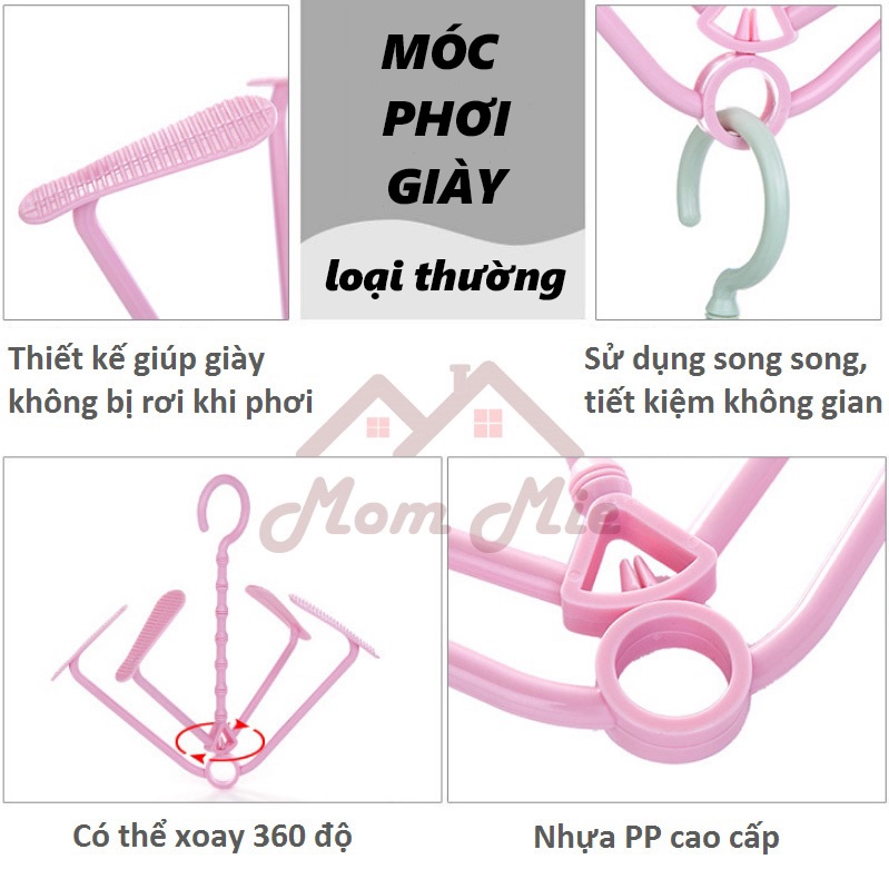 [Cao cấp] Một móc phơi giày - phơi được 2 đôi - K057, J198