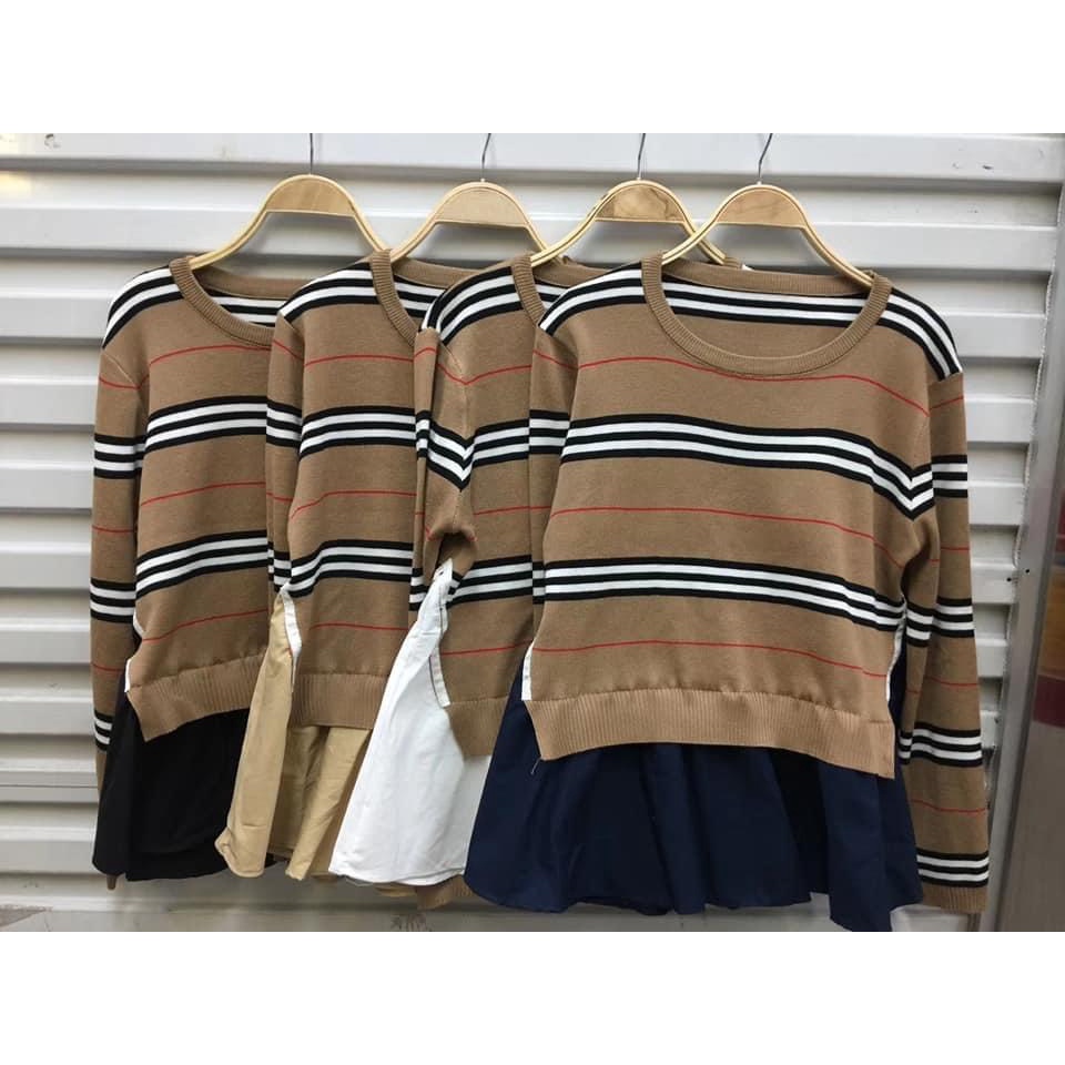 Áo len tăm nữ mùa đông dáng xinh đuôi bèo Bling Store BL01