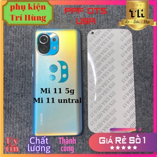 Kính cường lực xiaomi mi 11/mi 11 untral/mi 11 pro 5g PPF DTS USA tặng kính bảo vệ camera, không bong tróc khi dùng ốp