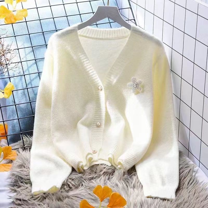 Áo Khoác cardigan Dệt Kim Dáng Rộng Thời Trang Mùa Xuân Hàn Quốc Mới Dành Cho Nữ