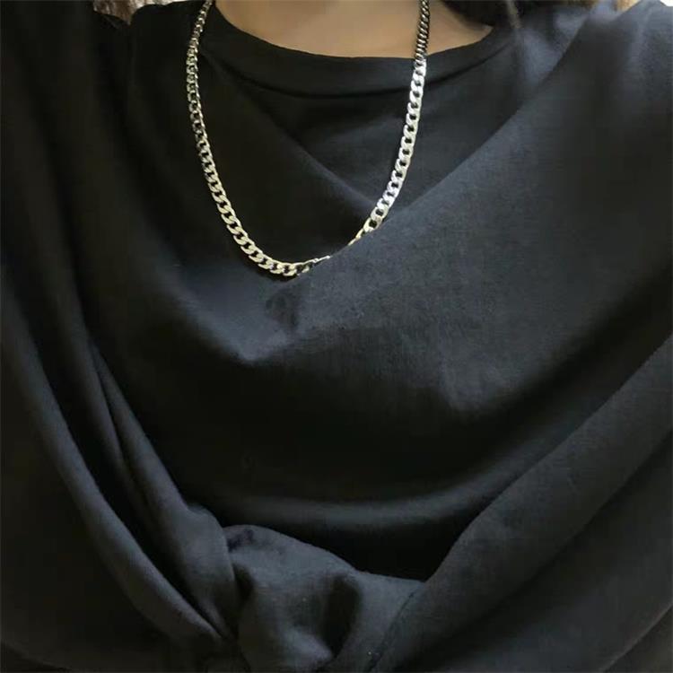 Vòng cổ choker dài Hip hop cho cặp đôi bằng thép không gỉ không thấm nước không phai màu không dị ứng