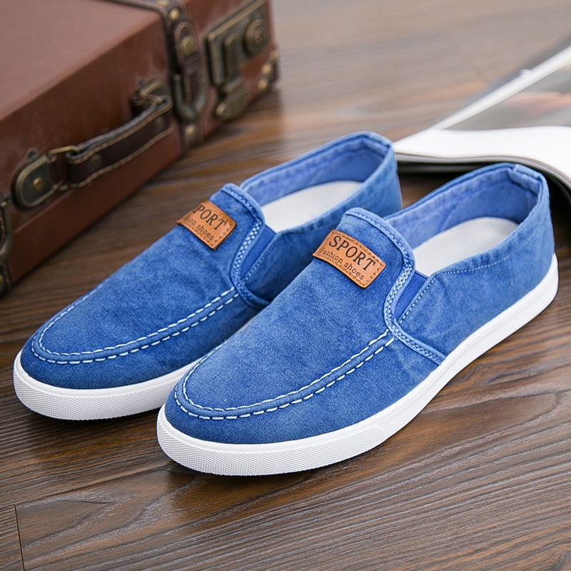 Giày lười vải Canvas thoáng khí thời trang cho nam size 38-45 | BigBuy360 - bigbuy360.vn