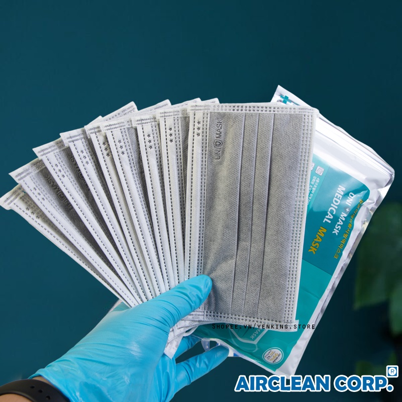 Khẩu trang Y Tế Uni Mask Medical Mask, tiêu chuẩn Hàn quốc , Gói 10 chiếc